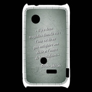 Coque Sony Xperia Typo Tragédie Vert Citation Oscar Wilde