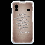 Coque Samsung ACE S5830 Tragédie Rouge Citation Oscar Wilde