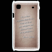 Coque Samsung Galaxy S Tragédie Rouge Citation Oscar Wilde