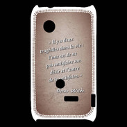 Coque Sony Xperia Typo Tragédie Rouge Citation Oscar Wilde