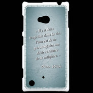 Coque Nokia Lumia 720 Tragédie Turquoise Citation Oscar Wilde