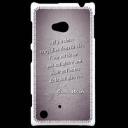 Coque Nokia Lumia 720 Tragédie Violet Citation Oscar Wilde