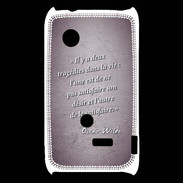 Coque Sony Xperia Typo Tragédie Violet Citation Oscar Wilde