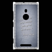 Coque Nokia Lumia 925 Vrai vie Bleu Citation Oscar Wilde