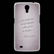Coque Samsung Galaxy Mega Vrai vie Rose Citation Oscar Wilde
