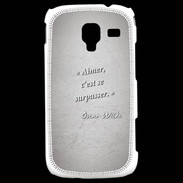Coque Samsung Galaxy Ace 2 Aimer Gris Citation Oscar Wilde