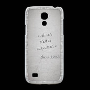 Coque Samsung Galaxy S4mini Aimer Gris Citation Oscar Wilde