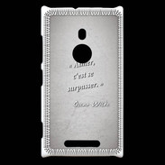 Coque Nokia Lumia 925 Aimer Gris Citation Oscar Wilde