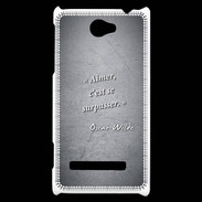 Coque HTC Windows Phone 8S Aimer Noir Citation Oscar Wilde