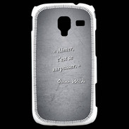 Coque Samsung Galaxy Ace 2 Aimer Noir Citation Oscar Wilde