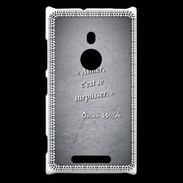 Coque Nokia Lumia 925 Aimer Noir Citation Oscar Wilde