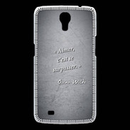 Coque Samsung Galaxy Mega Aimer Noir Citation Oscar Wilde