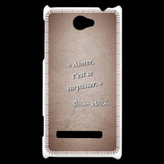 Coque HTC Windows Phone 8S Aimer Rouge Citation Oscar Wilde