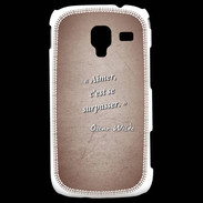 Coque Samsung Galaxy Ace 2 Aimer Rouge Citation Oscar Wilde