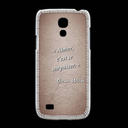 Coque Samsung Galaxy S4mini Aimer Rouge Citation Oscar Wilde