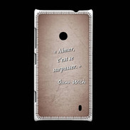 Coque Nokia Lumia 520 Aimer Rouge Citation Oscar Wilde