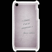 Coque iPhone 3G / 3GS Aimer Rose Citation Oscar Wilde