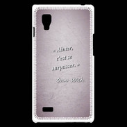 Coque LG Optimus L9 Aimer Rose Citation Oscar Wilde