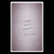 Etui carte bancaire Aimer Rose Citation Oscar Wilde