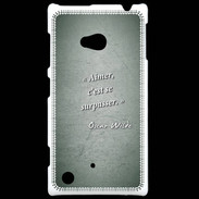 Coque Nokia Lumia 720 Aimer Vert Citation Oscar Wilde