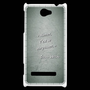 Coque HTC Windows Phone 8S Aimer Vert Citation Oscar Wilde