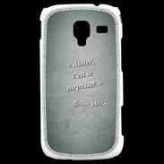 Coque Samsung Galaxy Ace 2 Aimer Vert Citation Oscar Wilde