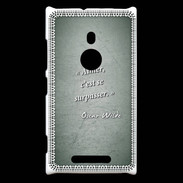 Coque Nokia Lumia 925 Aimer Vert Citation Oscar Wilde