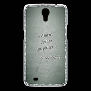 Coque Samsung Galaxy Mega Aimer Vert Citation Oscar Wilde