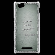 Coque Sony Xperia M Aimer Vert Citation Oscar Wilde