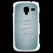 Coque Samsung Galaxy Ace 2 Aimer Turquoise Citation Oscar Wilde