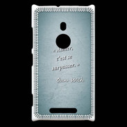 Coque Nokia Lumia 925 Aimer Turquoise Citation Oscar Wilde