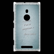 Coque Nokia Lumia 925 Aimer Turquoise Citation Oscar Wilde