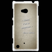 Coque Nokia Lumia 720 Aimer Sepia Citation Oscar Wilde