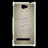 Coque HTC Windows Phone 8S Aimer Sepia Citation Oscar Wilde