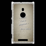 Coque Nokia Lumia 925 Aimer Sepia Citation Oscar Wilde