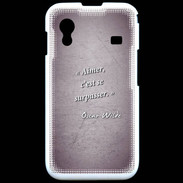 Coque Samsung ACE S5830 Aimer Violet Citation Oscar Wilde