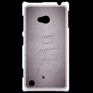 Coque Nokia Lumia 720 Aimer Violet Citation Oscar Wilde