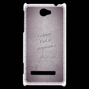 Coque HTC Windows Phone 8S Aimer Violet Citation Oscar Wilde