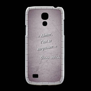 Coque Samsung Galaxy S4mini Aimer Violet Citation Oscar Wilde