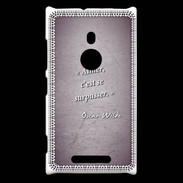 Coque Nokia Lumia 925 Aimer Violet Citation Oscar Wilde