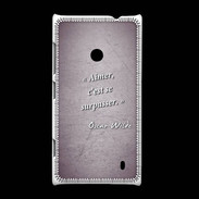 Coque Nokia Lumia 520 Aimer Violet Citation Oscar Wilde