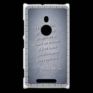 Coque Nokia Lumia 925 Chaque fois Bleu Citation Oscar Wilde