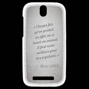 Coque HTC One SV Chaque fois Gris Citation Oscar Wilde