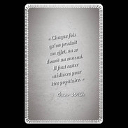 Etui carte bancaire Chaque fois Gris Citation Oscar Wilde