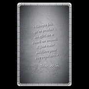 Etui carte bancaire Chaque fois Noir Citation Oscar Wilde