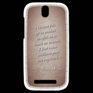 Coque HTC One SV Chaque fois Rouge Citation Oscar Wilde