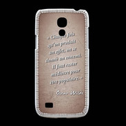 Coque Samsung Galaxy S4mini Chaque fois Rouge Citation Oscar Wilde