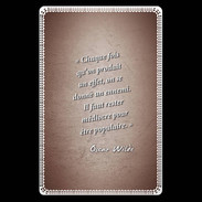 Etui carte bancaire Chaque fois Rouge Citation Oscar Wilde