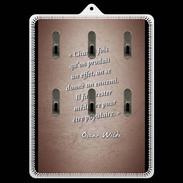 Porte clés Chaque fois Rouge Citation Oscar Wilde