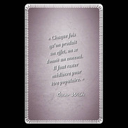 Etui carte bancaire Chaque fois Rose Citation Oscar Wilde